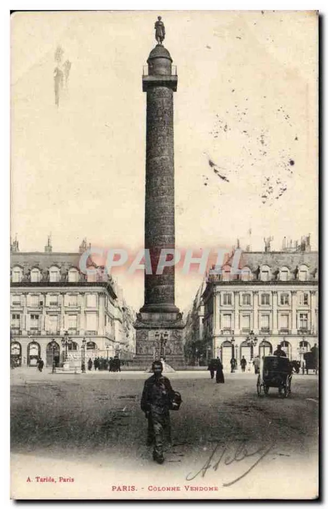 Paris - Coluna Vendôme — A. Tarido, Paris - Frente