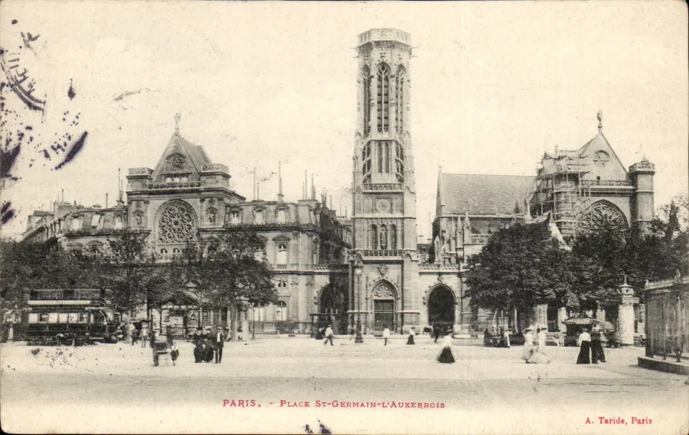 Paris - Place Saint-Germain-l'Auxerrois — editor A. Taride, Paris - Frente