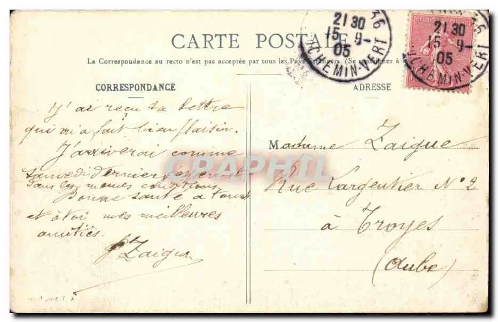 Paris — Notre-Dame de Paris — A. Teppe, Paris - Verso