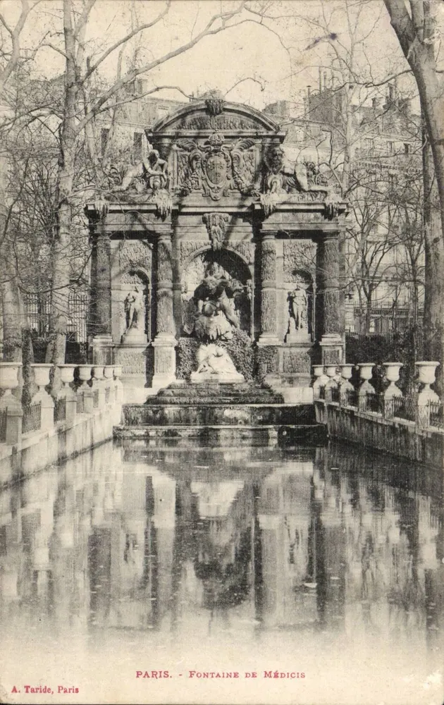 Paris - Fonte de Médicis — A. Taride, Paris - Frente