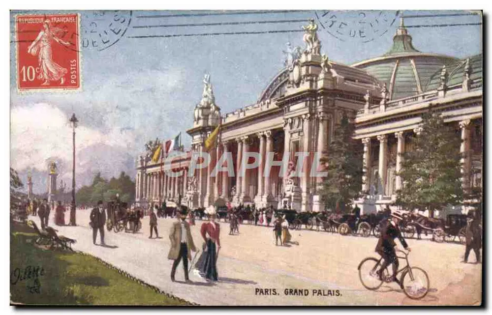 Paris. Grand Palácio — Exposição dos Belos-Artes 1900 — Tuck & Fils - Frente