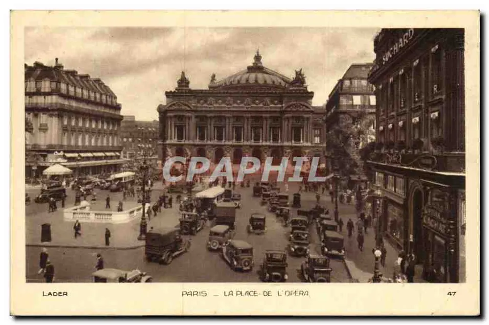 Paris — A Praça da Ópera — Lader, n°47 - Frente