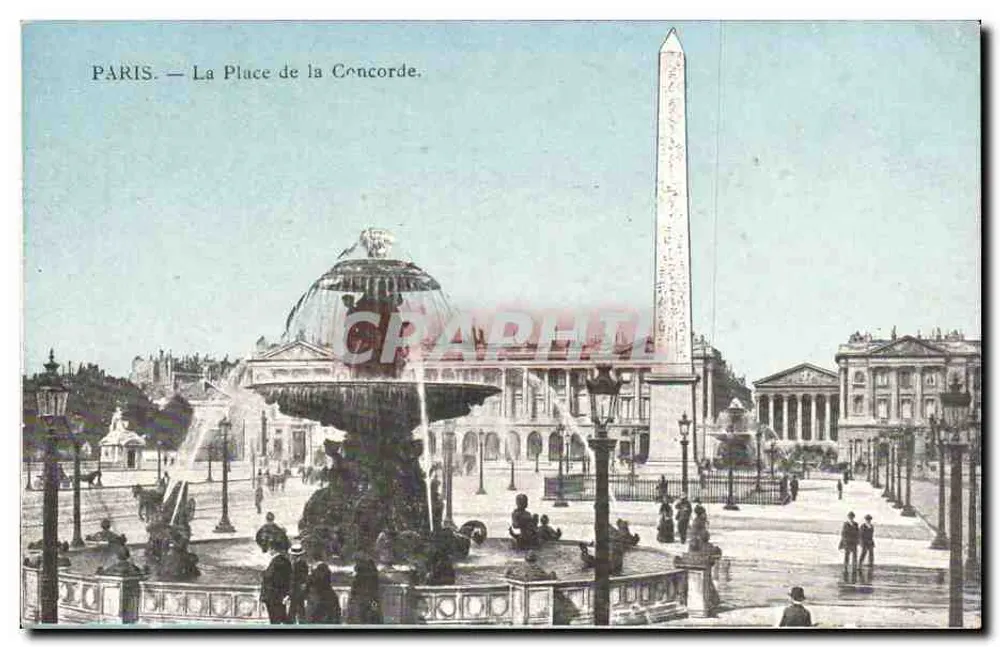 Paris — A Praça da Concórdia — editor - Frente