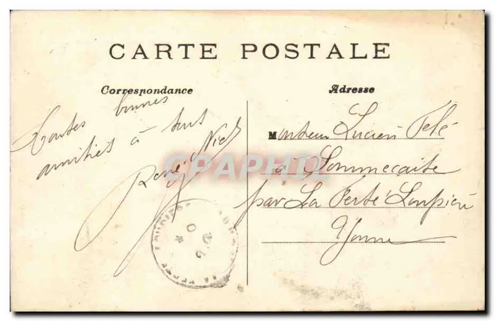 Paris — A Madeleine e a perspectiva dos Grandes Boulevards — C. M. n°92 - Verso