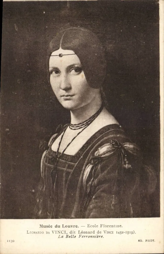 La Belle Ferronnière — Musée du Louvre — Florentiner Schule — ND. PHOT. — Nr. 1130 - Vorderseite
