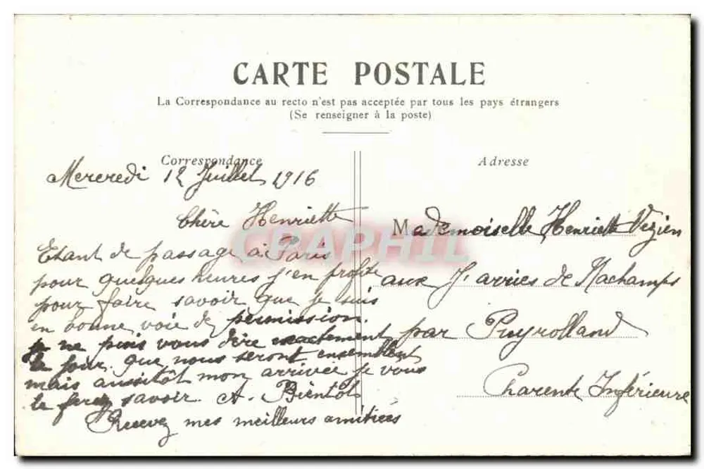 PARIS — Boulevards e Porta Saint-Martin — Editor AK - Verso