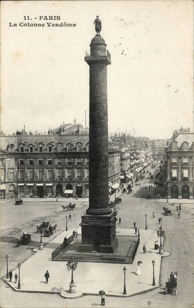 Paris — A Coluna Vendôme — Editor não identificado, n° de série 11 - Frente