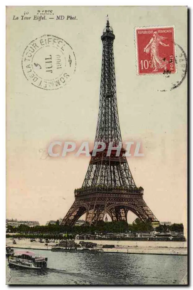 A Torre Eiffel — Paris — ND Phot. - Frente