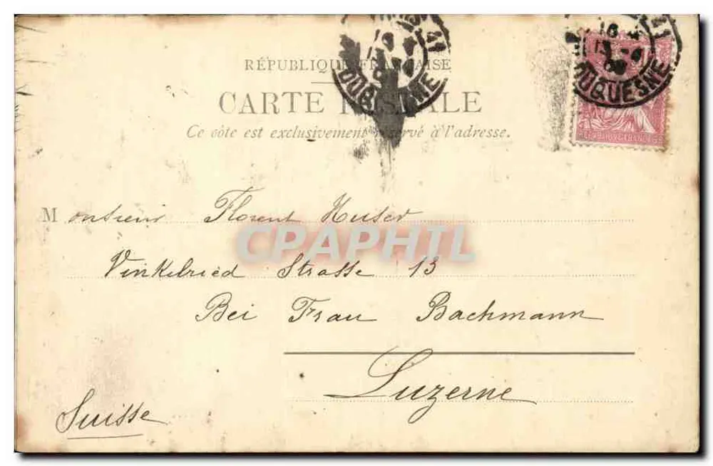 Praça da Concórdia — Paris — editor C. Grof, n° 17436 - Verso