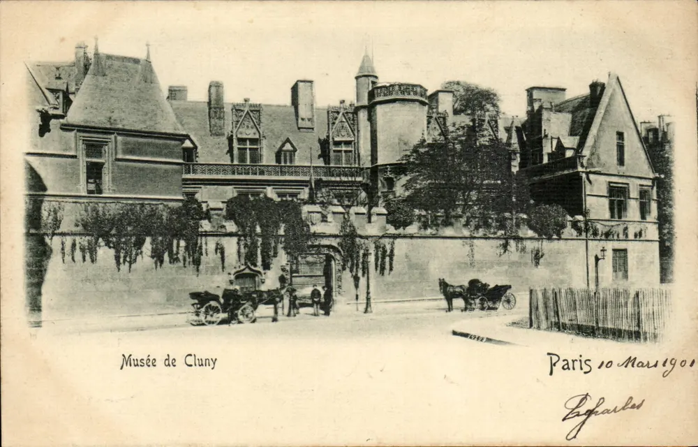 Museu de Cluny — Paris — editor Lagrardes, número de série não visível - Frente