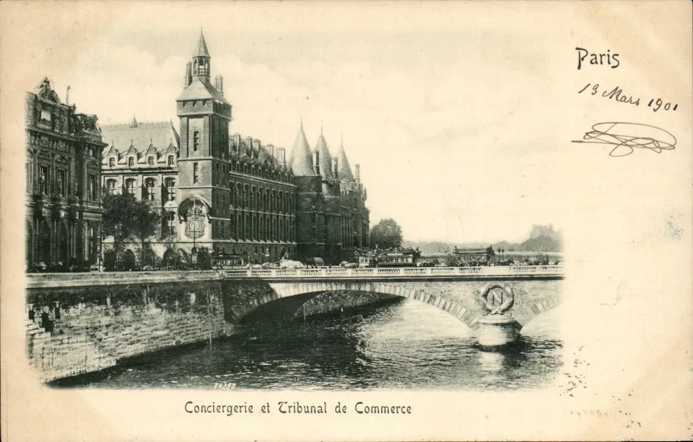 Conciergerie und Handelsgericht — Paris — unbekannter Verleger, Nr. 19200 - Vorderseite