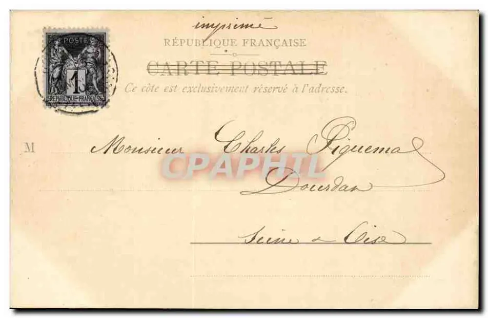 Conciergerie und Handelsgericht — Paris — unbekannter Verleger, Nr. 19200 - Rückseite