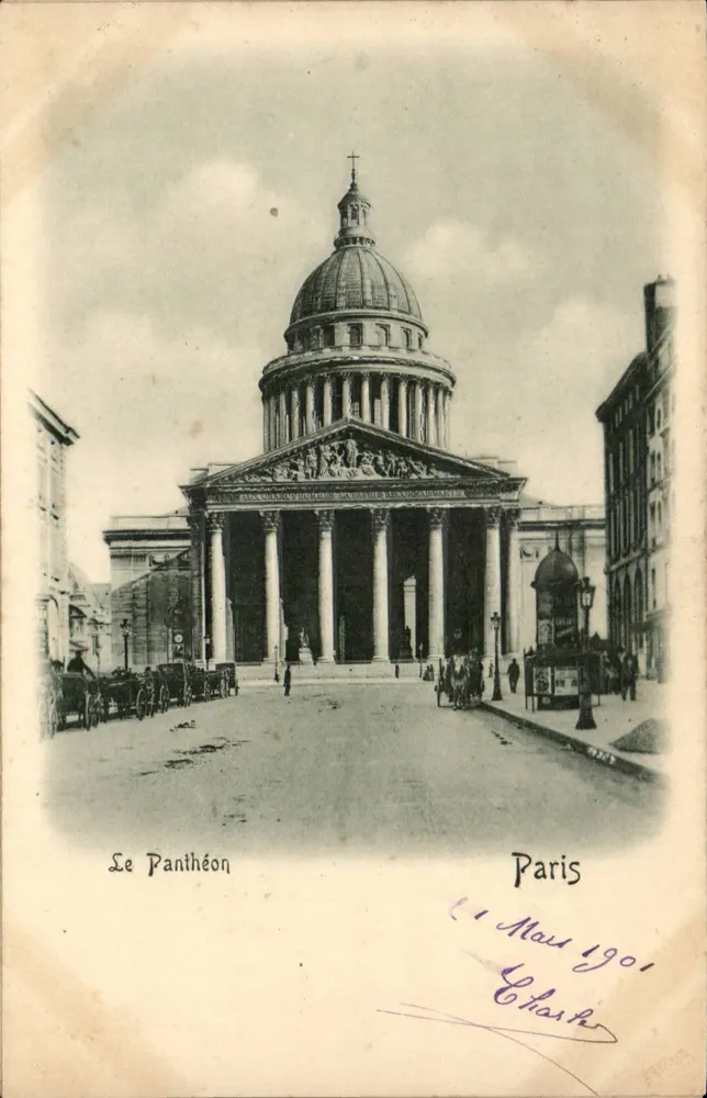 O Panteão — Paris — Chaske, número de série ilegível - Frente