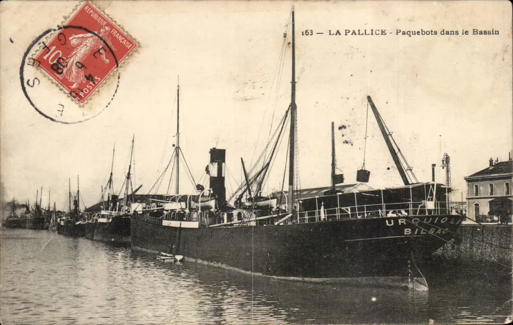 La Pallice - Dampfschiffe im Hafenbecken — Serie 163, Verlag unbekannt - Vorderseite
