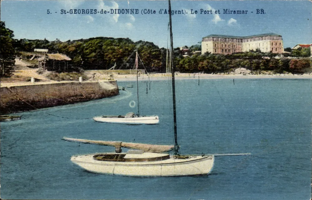 St-Georges-de-Didonne (Côte d'Argent) — Der Hafen und Miramar — BR. - Vorderseite