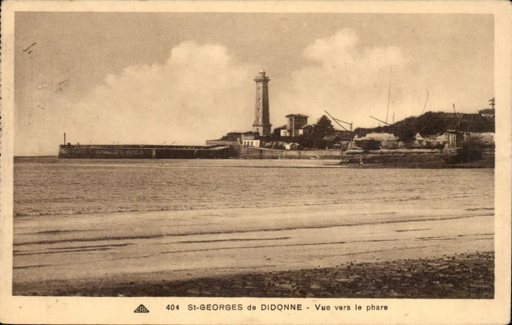 St-Georges de Didonne — Vista hacia el faro — Editor A.R.A. n° 404 - Anverso