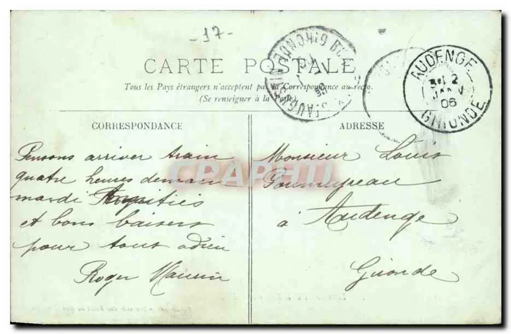 Meschers — Die Höhlen und der Kliff — LL. Novozelski — Erinnerung an die Seebäder — Royan. - Rückseite