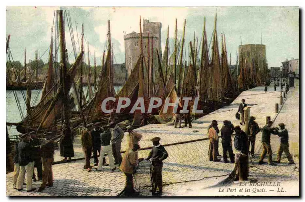 La Rochelle — Der Hafen und die Kai — LL. - Vorderseite