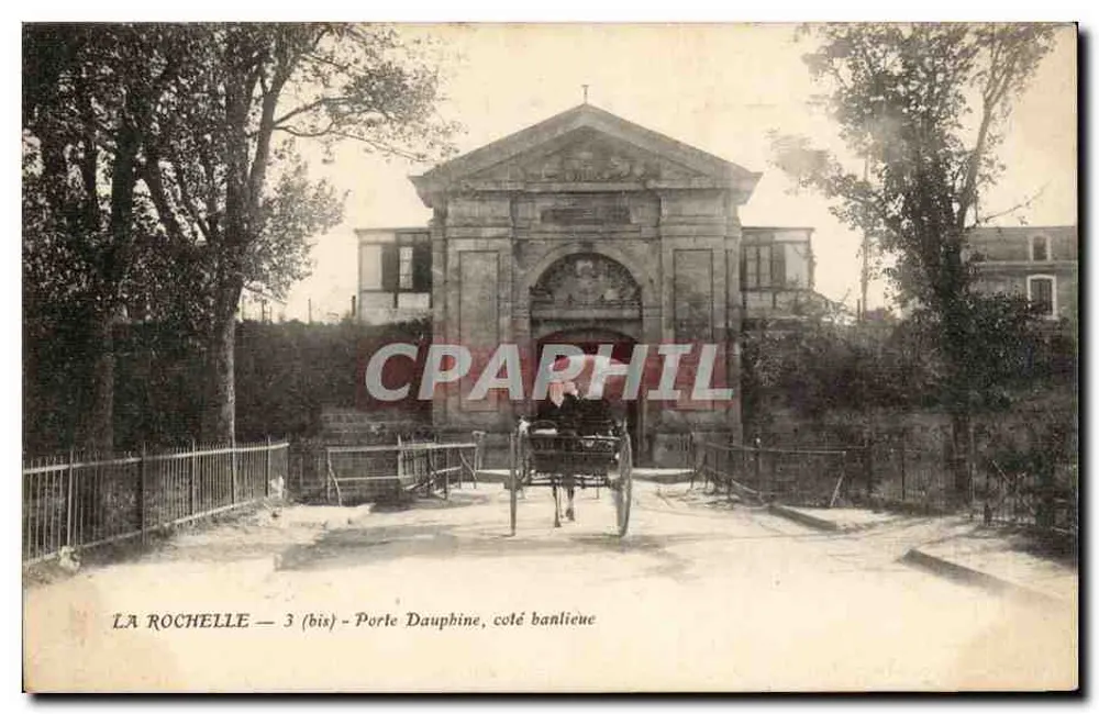 La Rochelle — Porte Dauphine, Seite der Vororte — n°3 (bis) - Vorderseite