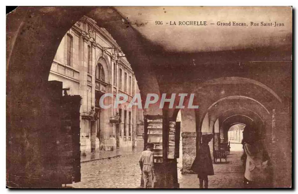 La Rochelle — Grand Encan, Rue Saint-Jean — Verlag R. Bergevin, Nr. 936 - Vorderseite