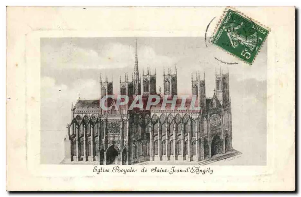 Chiesa Reale di Saint-Jean-d'Angély — Edizione H. Brodeau, Saint-Jean-d'Angély - Recto