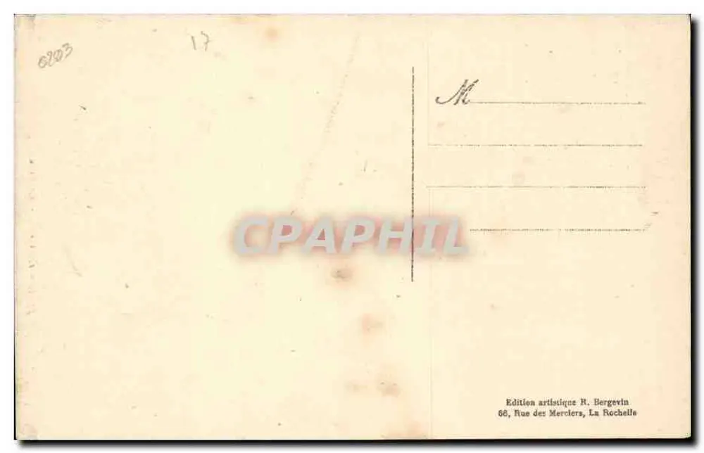 Royan - O Parque — Edição artística R. Bergevin, n° 7703 - Verso