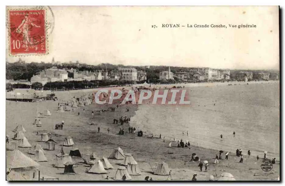 Royan — La Grande Conche, Vista geral — n° 27 - Frente