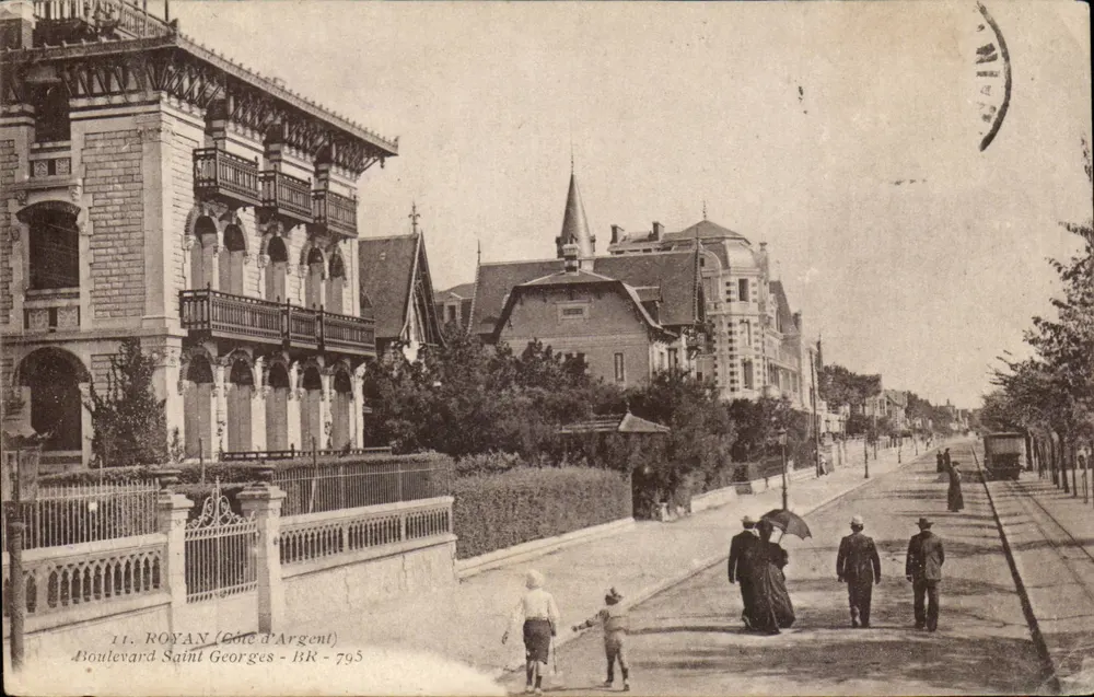 Royan (Côte d'Argent) — Boulevard Saint-Georges — editor Frères, n° 793 - Frente