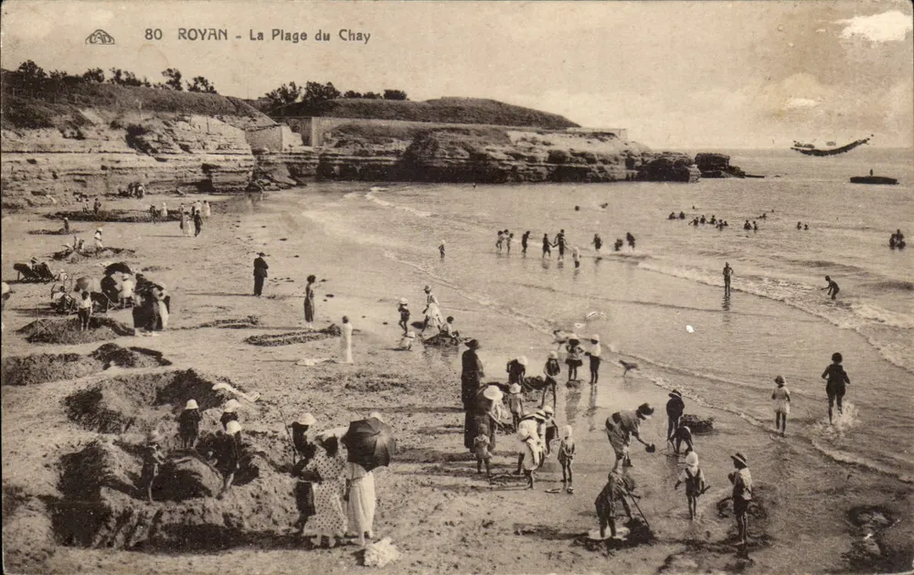 Royan - A Praia do Chay — Édition Néophiles Galeries Royan, n°80 - Frente