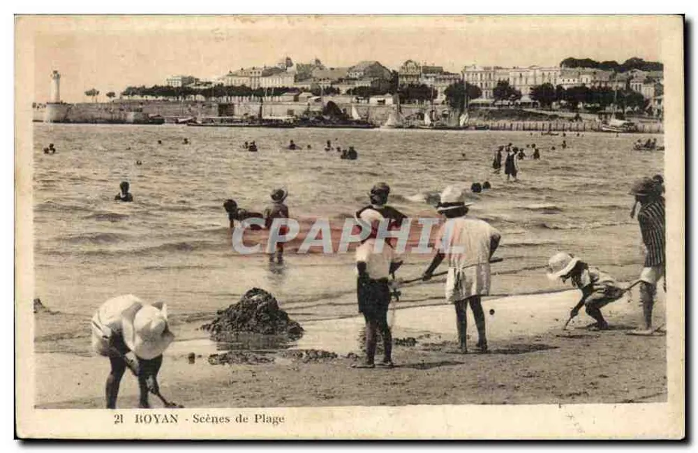 Royan - Cenas de Praia — Edição Norvèlles, n°21 - Frente