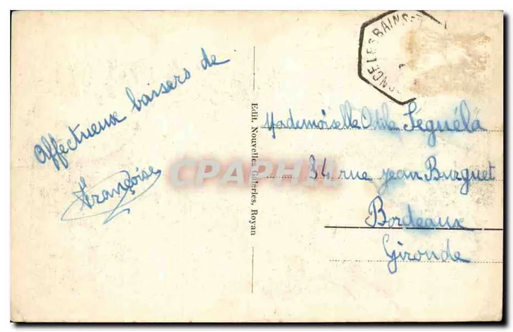 Royan - Cenas de Praia — Edição Norvèlles, n°21 - Verso