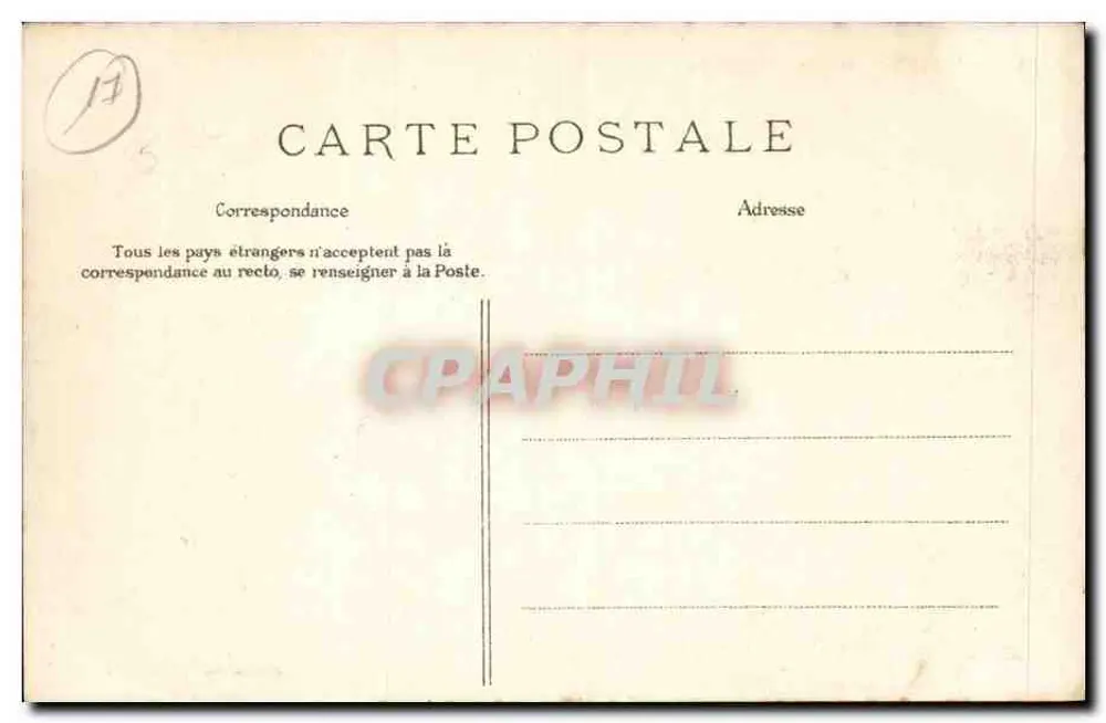 Royan : Caserne Champlain — Coleção Victor Billaud, Royan - Verso