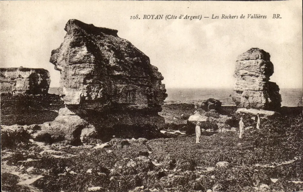Royan (Côte d'Argent) — Os Rochos de Vallières — BR. n°108 - Frente