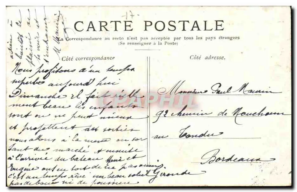 Royan — As Pierrières, o ponte do Diabo — Edições Nouvelles Galenies - Verso