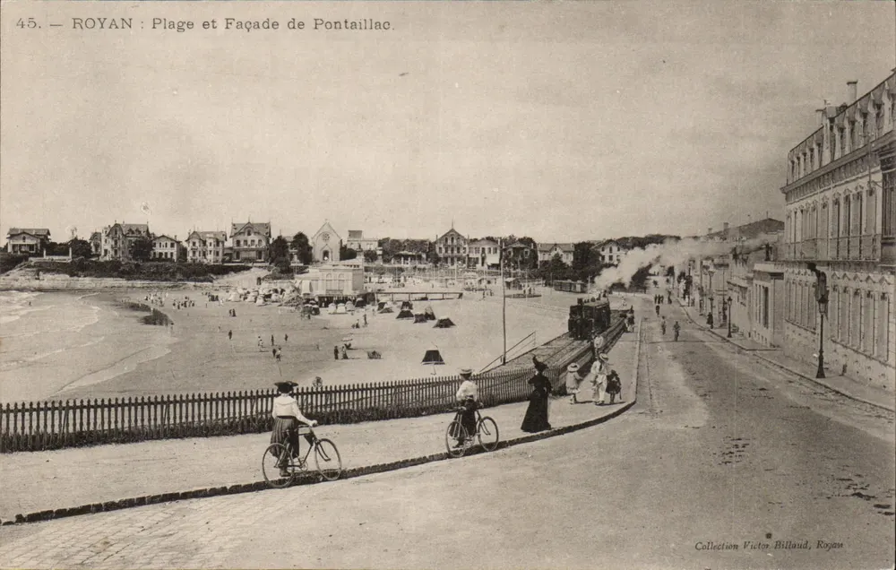 Royan: Strand und Fassade von Pontaillac — Sammlung Victor Billaud, Royan - Vorderseite