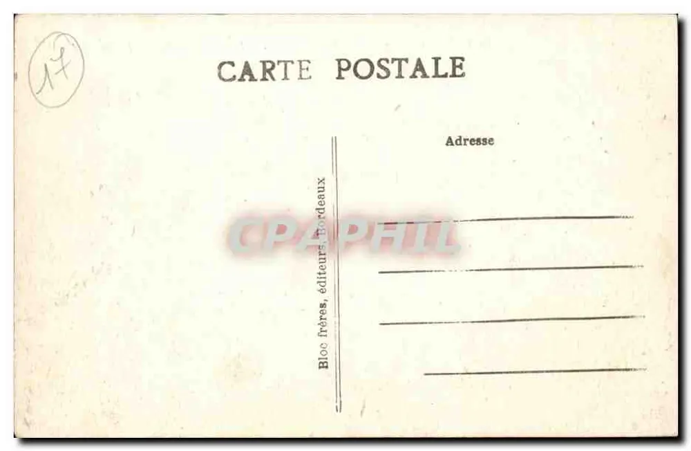 Royan (Côte d'Argent) — Überblick — Die Stadt und der Square Botton — BR. - Rückseite
