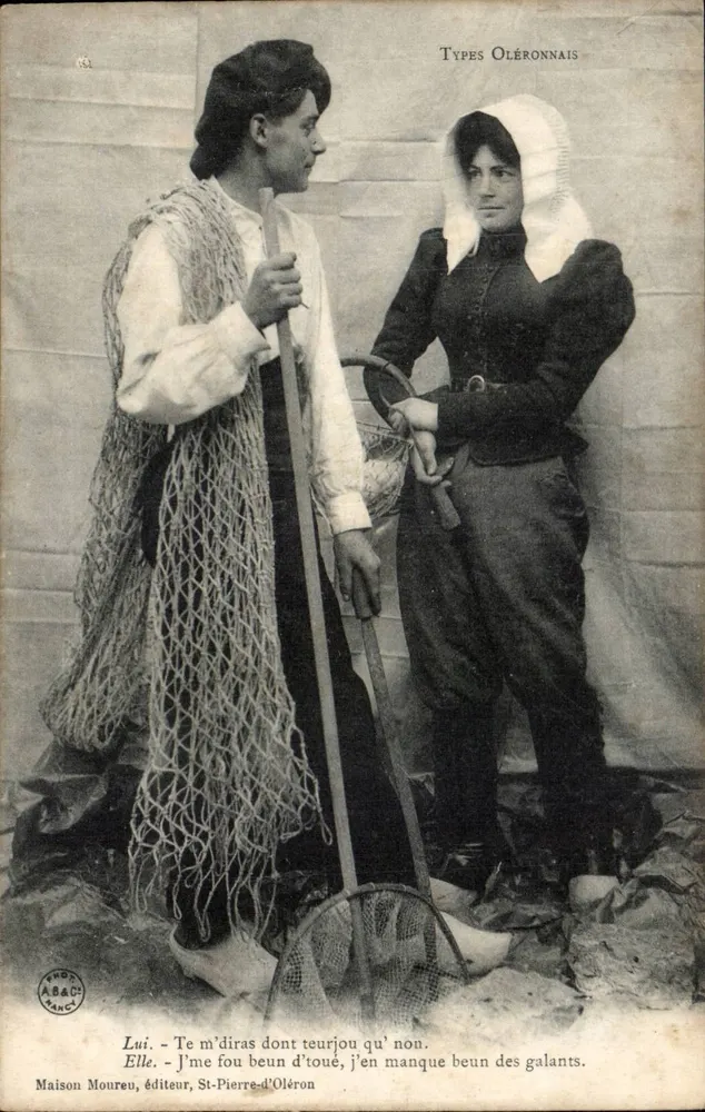 Tipos Oléronnais — Casa Moureu, editor, St-Pierre-d'Oléron - Frente