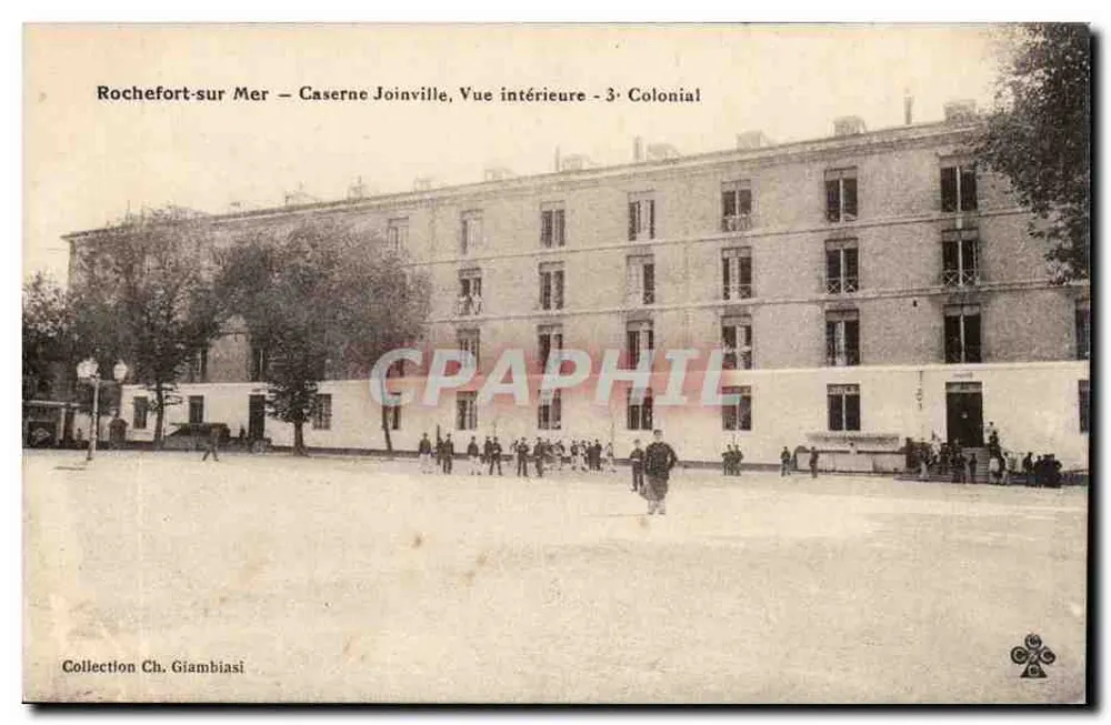 Rochefort-sur-Mer — Kasernen Joinville, Innenansicht — 3e Colonial - Vorderseite