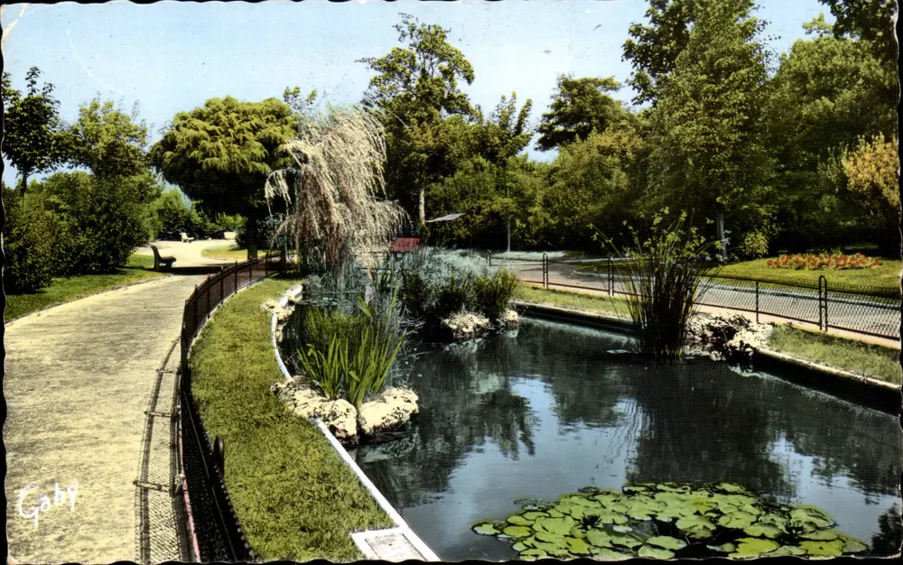 Paisagem de parque com lago — Edições Gaby, N°47 - Frente