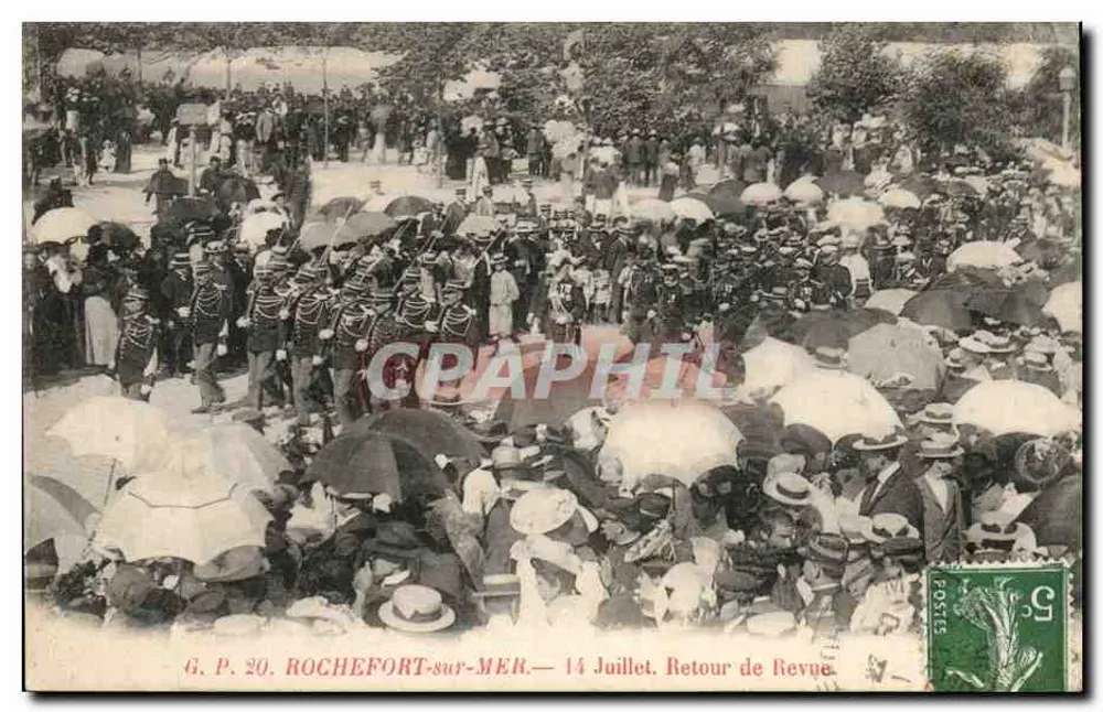 ROCHEFORT-sur-MER — 14. Juli. Rückkehr der Revue — G.P. 20 - Vorderseite