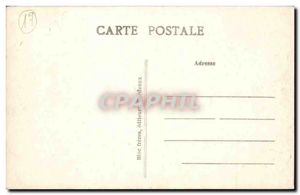 Royan (Côte d'Argent) — La Grande Conche — A Praia — Bloc frères, editores, Bordeaux - Verso