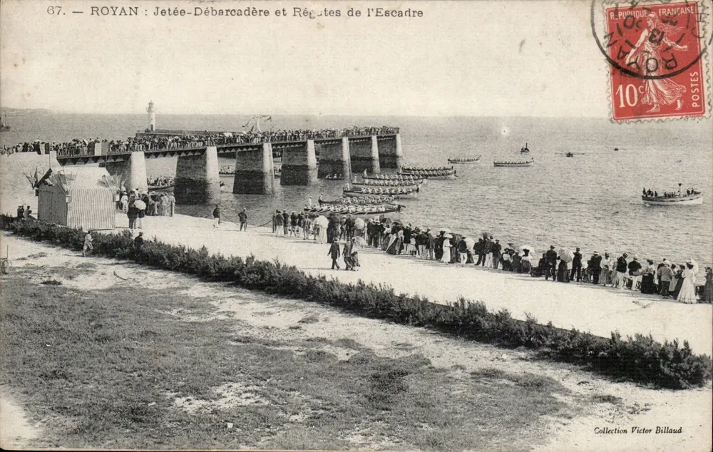 Royan : Kade-afvaart en Zeilwedstrijden van de Escadre — Collectie Victor Billaud - Voorkant