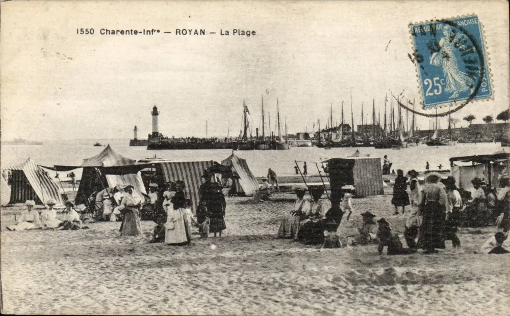 ROYAN — A Praia — Charente-Inférieure — F. Braun, fot. ed. - Frente