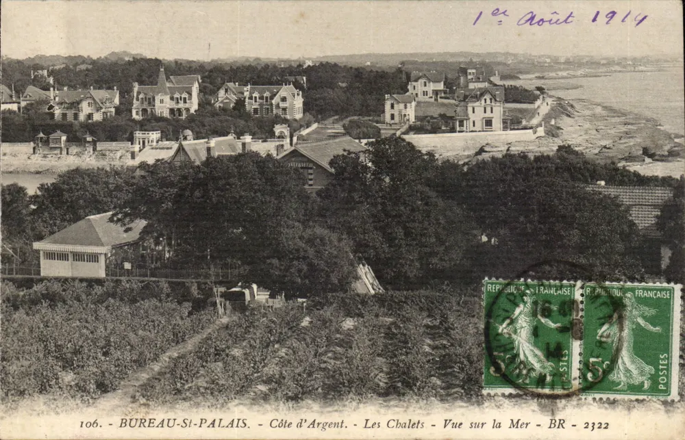 Bureau-St-Palais - Côte d'Argent - Les Chalets - Meerblick - BR - 2322 - Vorderseite