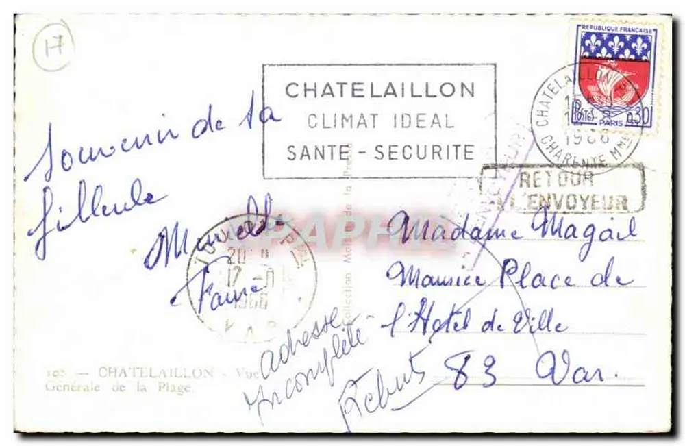 Cap d'Agde — praia animada — editor Cap - Verso