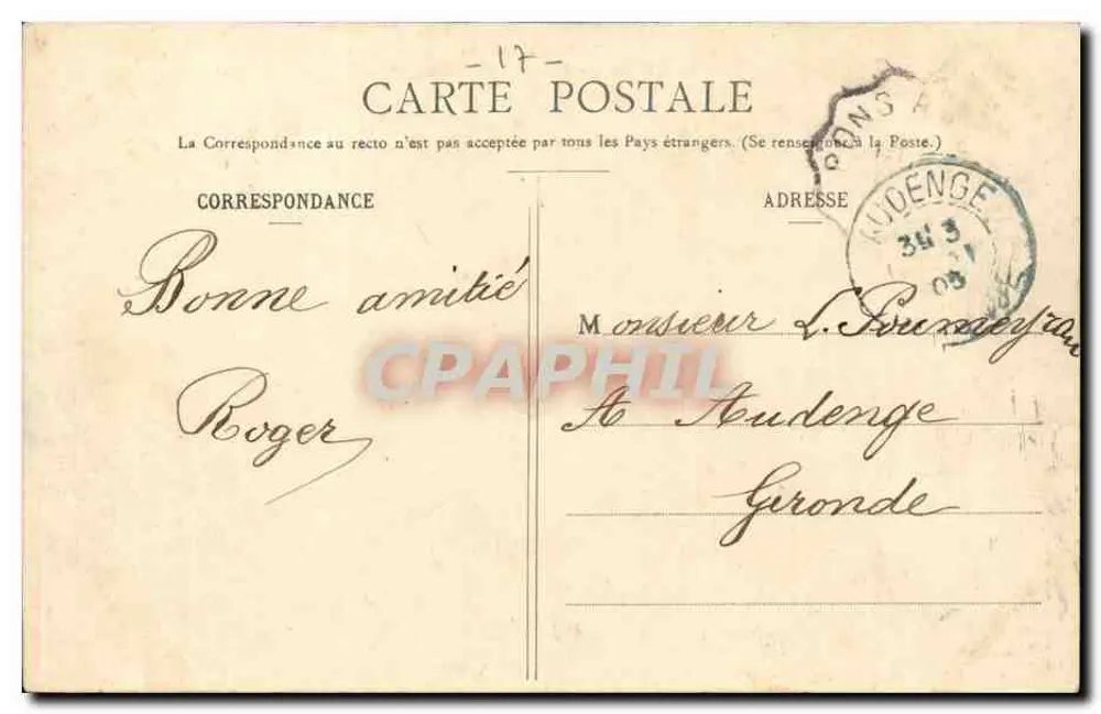 Le Bureau - Le Pont du Diable — editor A.B.A.C. n° 44 - Verso