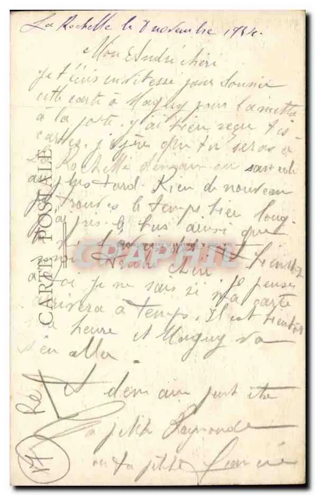 St-Martin-de-Ré — Esel in Hosen — Auf dem Weg zu den Feldern — Coll. C.G. Rep. int. n°26 - Rückseite