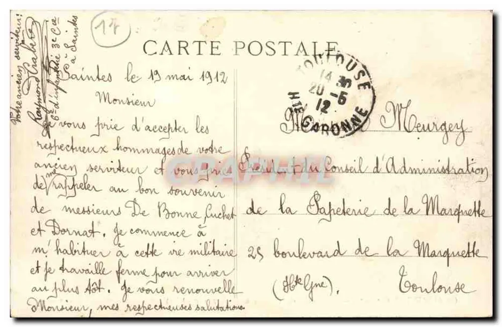 Saintes (Charente-Inférieure) — Anciennes Arènes gallo-romaines (1er et IIe siècles) — Libourne, Henry Guillier, rue Fondeuve - Verso