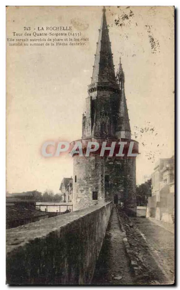 La Rochelle — Turm der Vier Sergeanten (1455) — Verlag Raymond Bergerin - Vorderseite