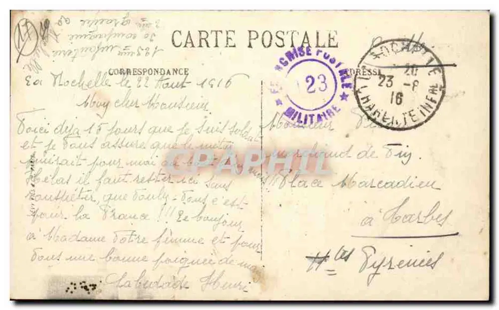 La Rochelle — Lanternenturm, auch als Turm der vier Sergeanten bekannt — LL. — Nr. 9 - Rückseite